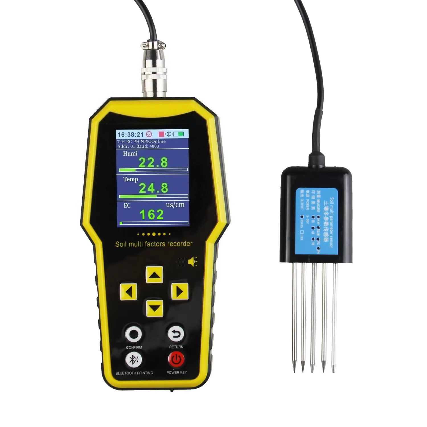 Temperature Humidity Sensor - Портативный датчик влажности почвы 7 в