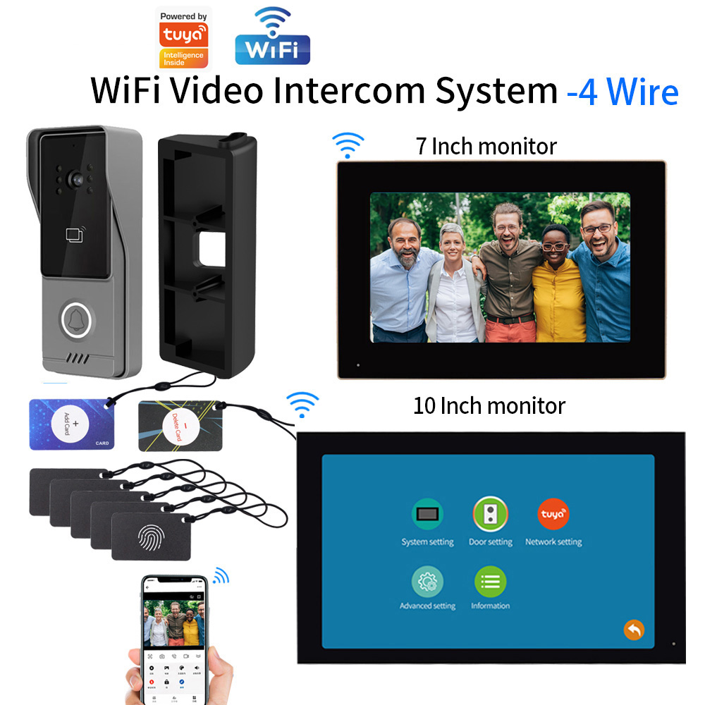 Smart Doorbell Wired - Комплект умного видеодомофона с сенсорным экраном